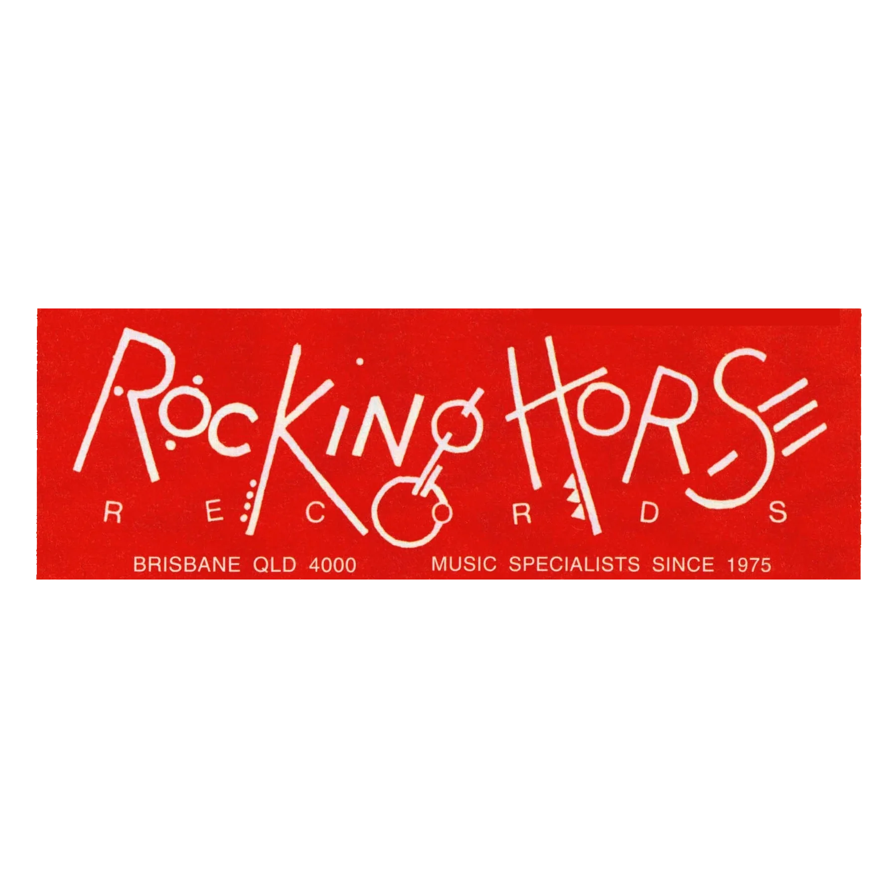 Rocking Horse - Box Logo (Red) Sticker [Accessory]
