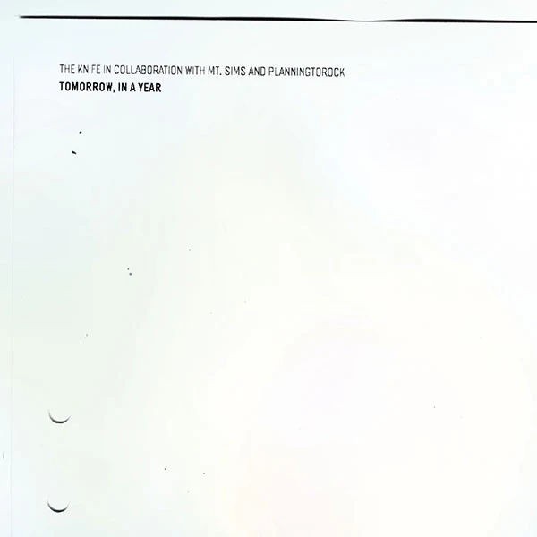 Knife In Collaboration With Mt. Sims And - Tomorrow, In A Year: 2CD [CD] [Second Hand]