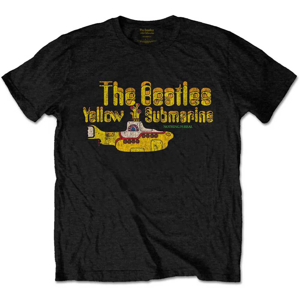 Beatles - Nothing Is Real (Black) Large [T-Shirt]