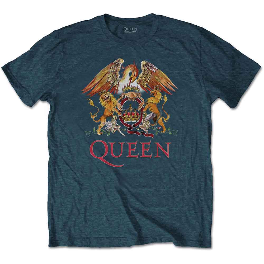 Queen - Classic Crest (Denim Blue) XXL [T-Shirt]