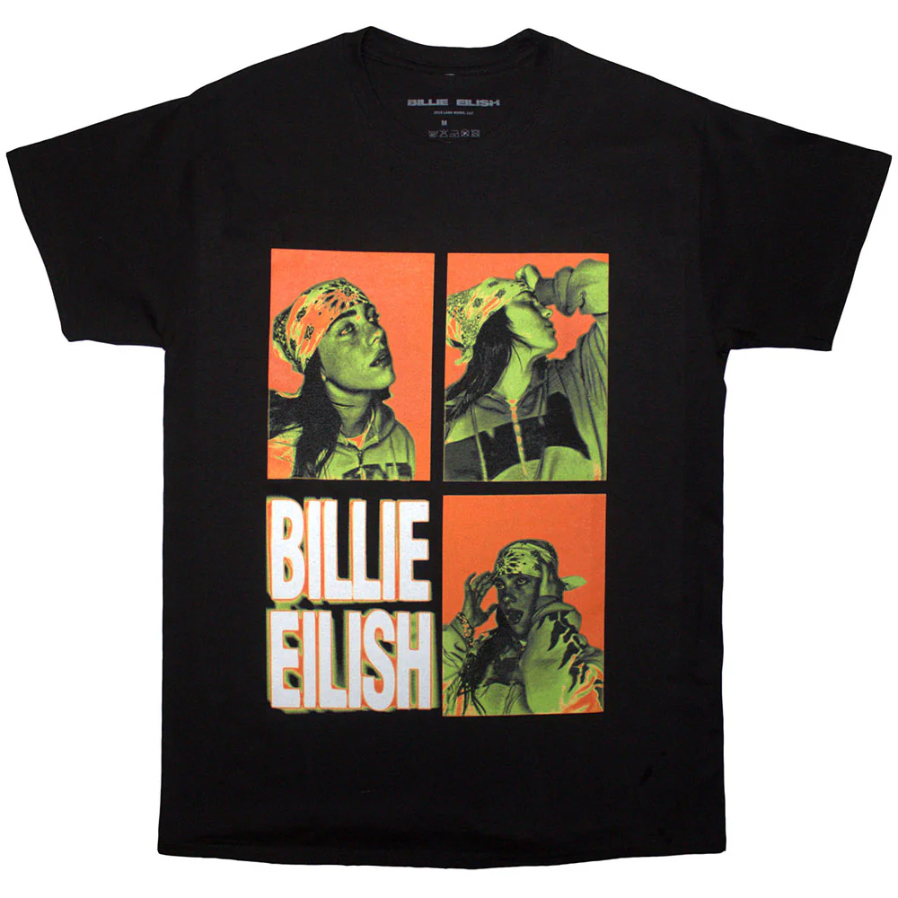 Eilish, Billie - 3 Photo Logo (Black) XL [T-Shirt]