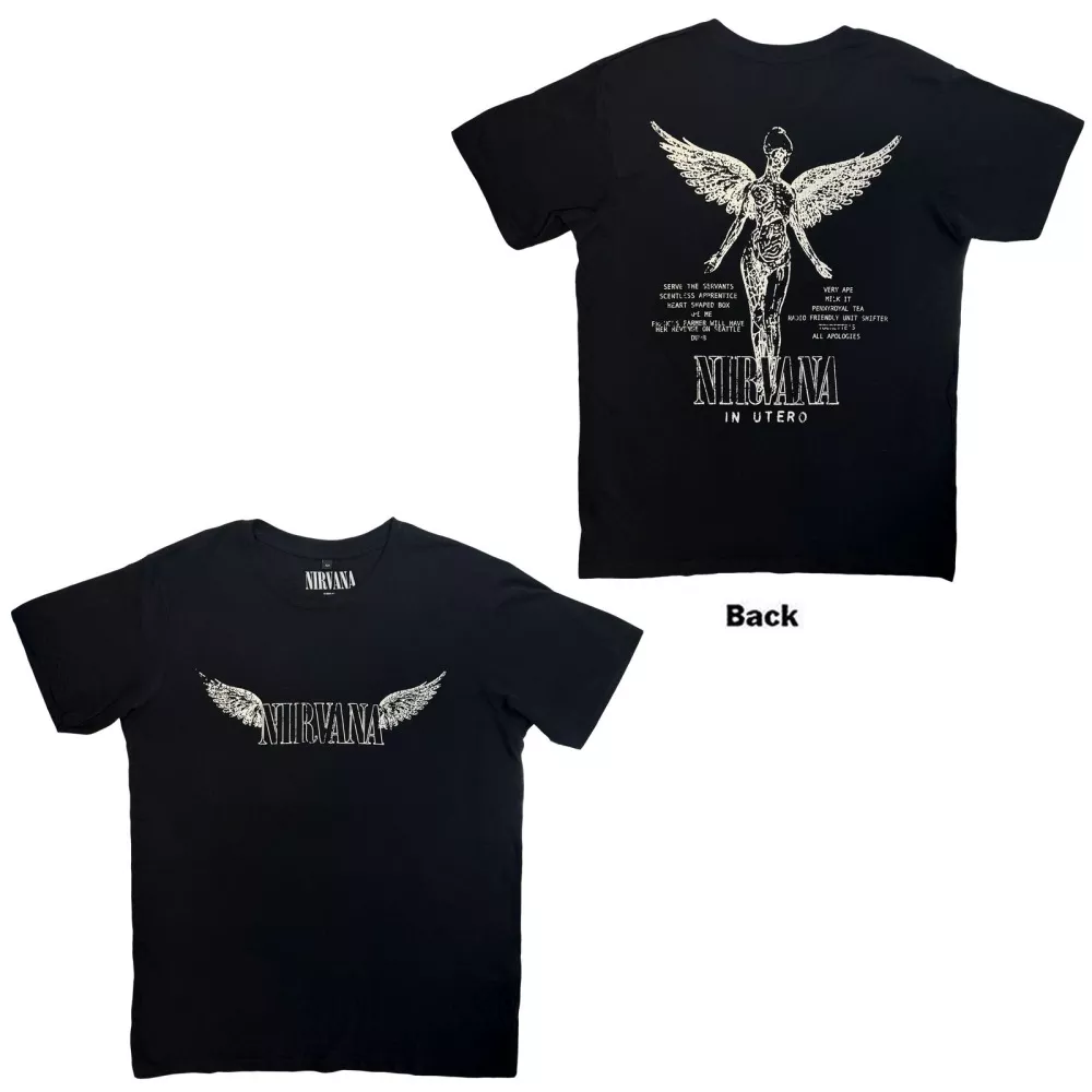 Nirvana - In Utero Tracklist (Black) XXL [T-Shirt]