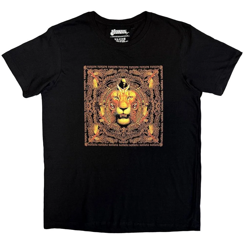 Santana - Lionhead Frame (Black) Medium [T-Shirt]